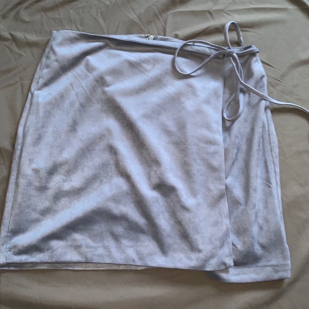SUEDE MINI SKIRT